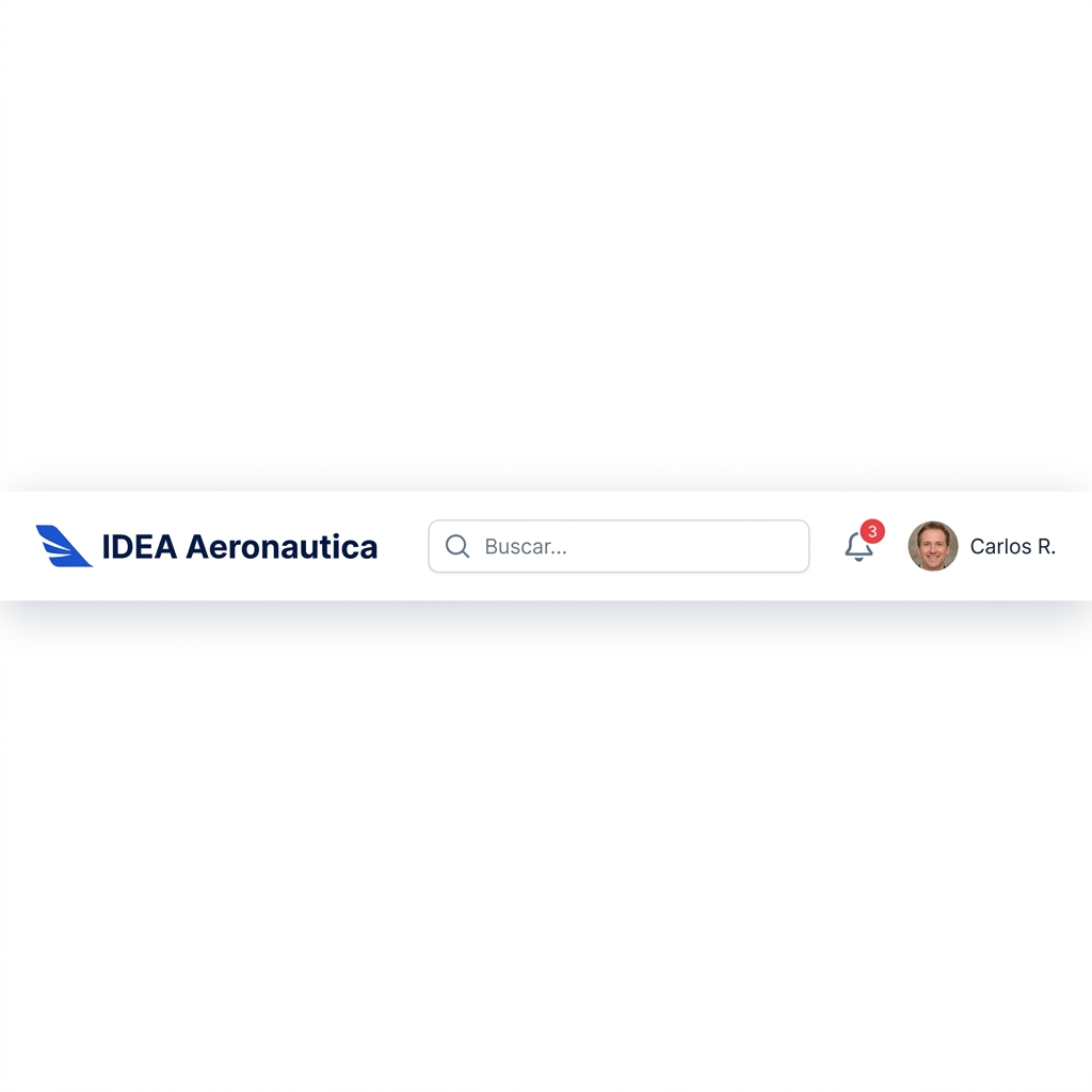 Referencia visual del Header