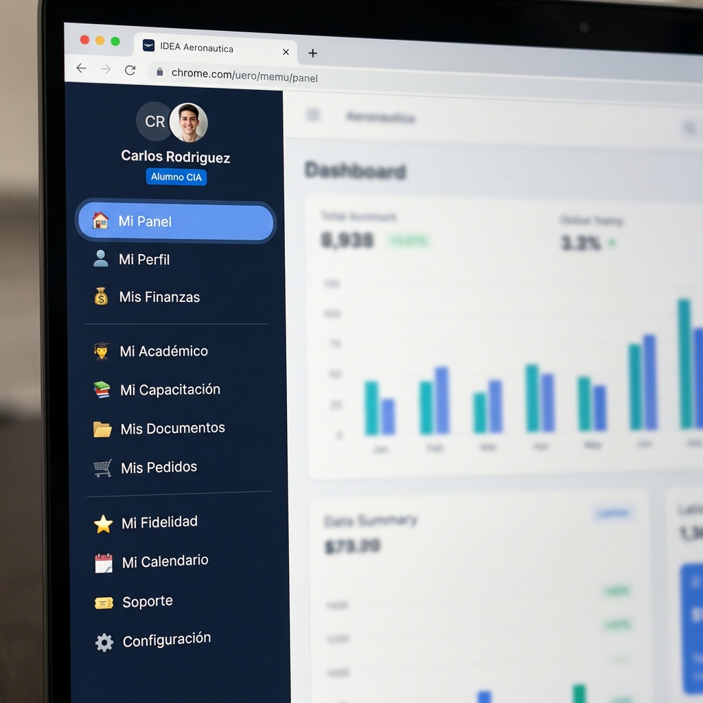 Referencia visual del Sidebar